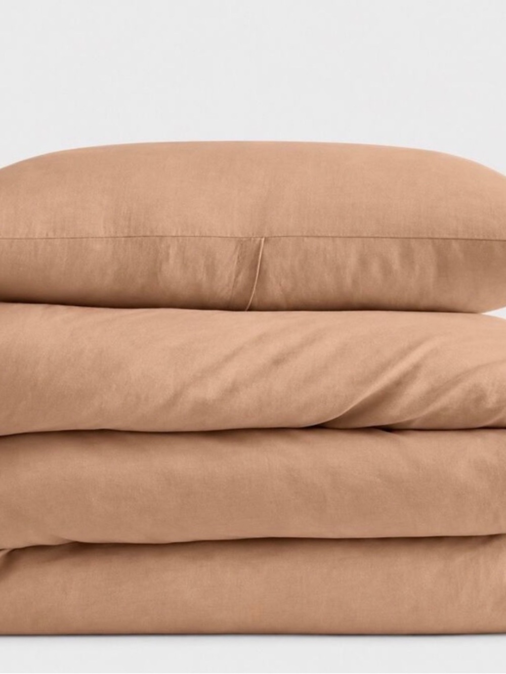 Quince European Linen Sham Set — Standard — Latte — Set of 2